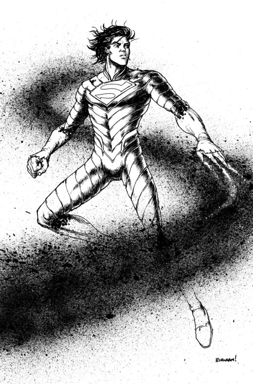 ABSOLUTE SUPERMAN #18 CVR D CHRIS BURNHAM CARD STOCK VAR