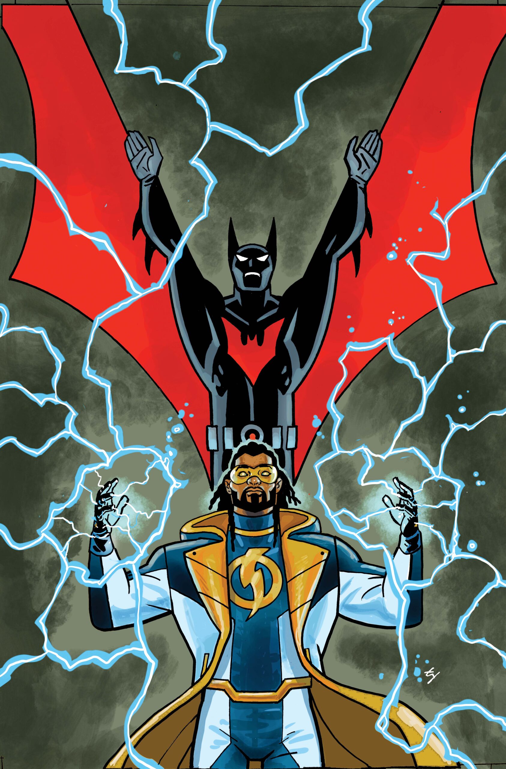 BATMAN STATIC BEYOND #5 (OF 6) CVR B TY TEMPLETON CARD STOCK VAR