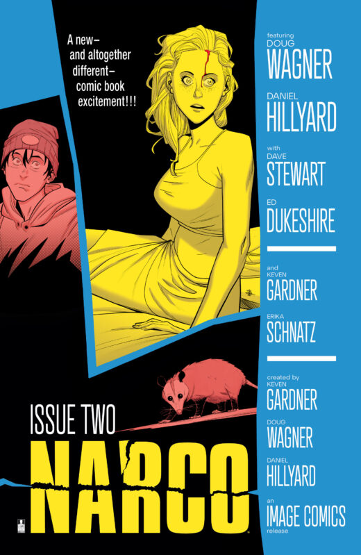 NARCO #2 (OF 5) CVR B DANIEL HILLYARD & DAVE STEWART HITCHCOCK HOMAGE VAR