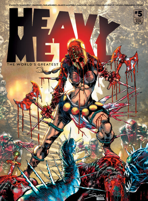 HEAVY METAL MAGAZINE #5 CVR B JOHN STANISCI VAR (MR)