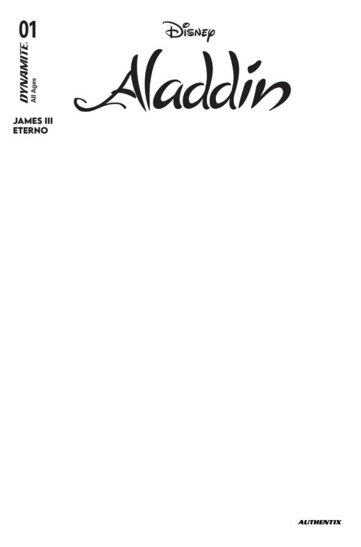 ALADDIN #1 CVR E BLANK AUTHENTIX VAR