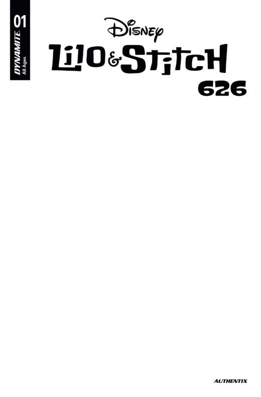 LILO AND STITCH 626 #1 CVR B BLANK AUTHENTIX VAR