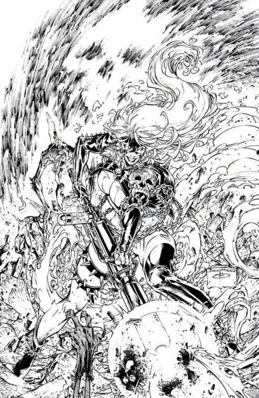 SHESPAWN #1 (OF 5) CVR E BRETT BOOTH B&W VAR