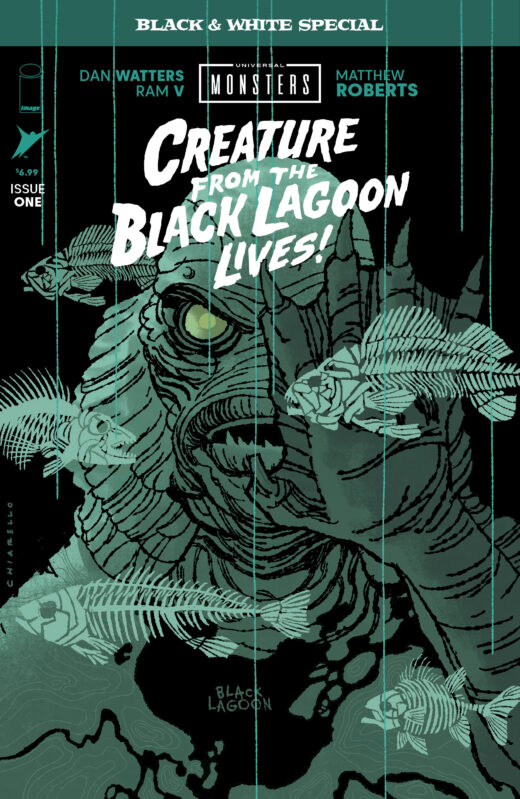 UNIVERSAL MONSTERS CREATURE FROM THE BLACK LAGOON LIVES BLACK & WHITE SPECIAL #1 (OF 2) CVR B MARK CHIARELLO VAR