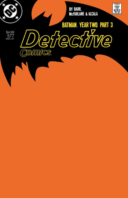 DETECTIVE COMICS #577 FACSIMILE EDITION CVR B BLANK CARD STOCK VAR (YEAR TWO PART 3 OF 4)