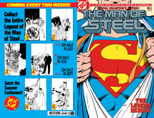 MAN OF STEEL #1 FACSIMILE EDITION CVR C JOHN BRYNE FOIL VAR