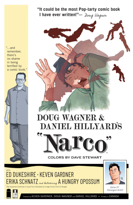 NARCO #4 (OF 5) CVR B DANIEL HILLYARD & DAVE STEWART HITCHCOCK HOMAGE VAR