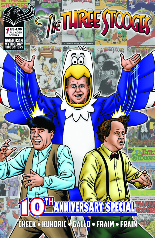 THREE STOOGES AMERICAN MYTHOLOGY 10TH ANNIVERSARY #1 CVR A FRAIM BROTHERS