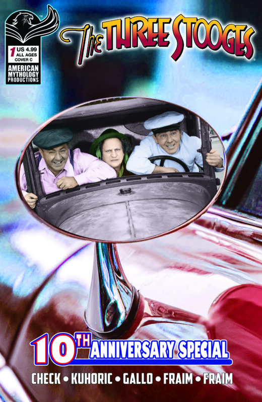 THREE STOOGES AMERICAN MYTHOLOGY 10TH ANNIVERSARY #1 CVR C COLOR PHOTO VAR  Previously Solicted Thru Diamond