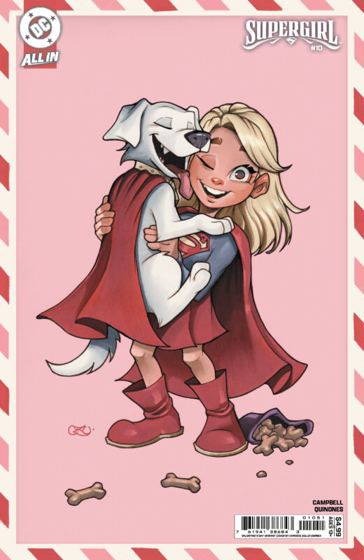 SUPERGIRL #10 CVR E CHRISSIE ZULLO VALENTINES DAY CARD STOCK VAR