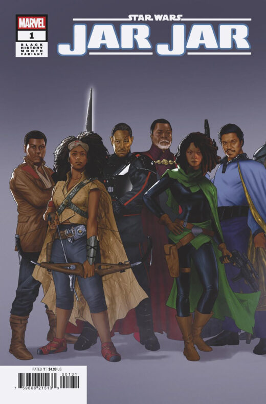 STAR WARS: JAR JAR #1 TAURIN CLARKE 2-PART BLACK HISTORY MONTH CONNECTING VARIANT