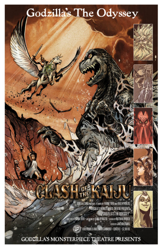 Godzilla’s Monsterpiece Theatre Presents: Godzilla’s The Odyssey Variant C (Tunica Movie Homage Cover)