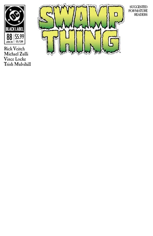 SWAMP THING 1989 #1 (OF 4) CVR C BLANK CARD STOCK VAR (MR)