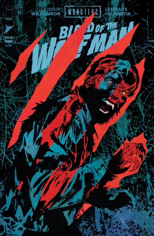 UNIVERSAL MONSTERS BLOOD OF THE WOLF MAN #1 (OF 4) CVR I MICHAEL WALSH DIE CUT FOIL REVEAL VAR