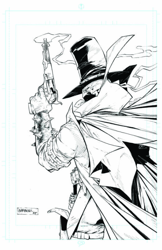 GUNSLINGER SPAWN #56 CVR B CARLO BARBERI RAW ART VAR