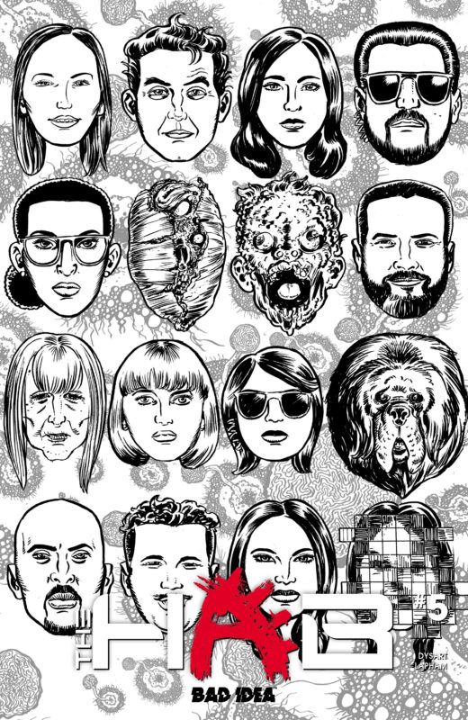 HAB #5 (OF 5) CVR C DAVID LAPHAM BW OUTBREAK SKULLS VAR