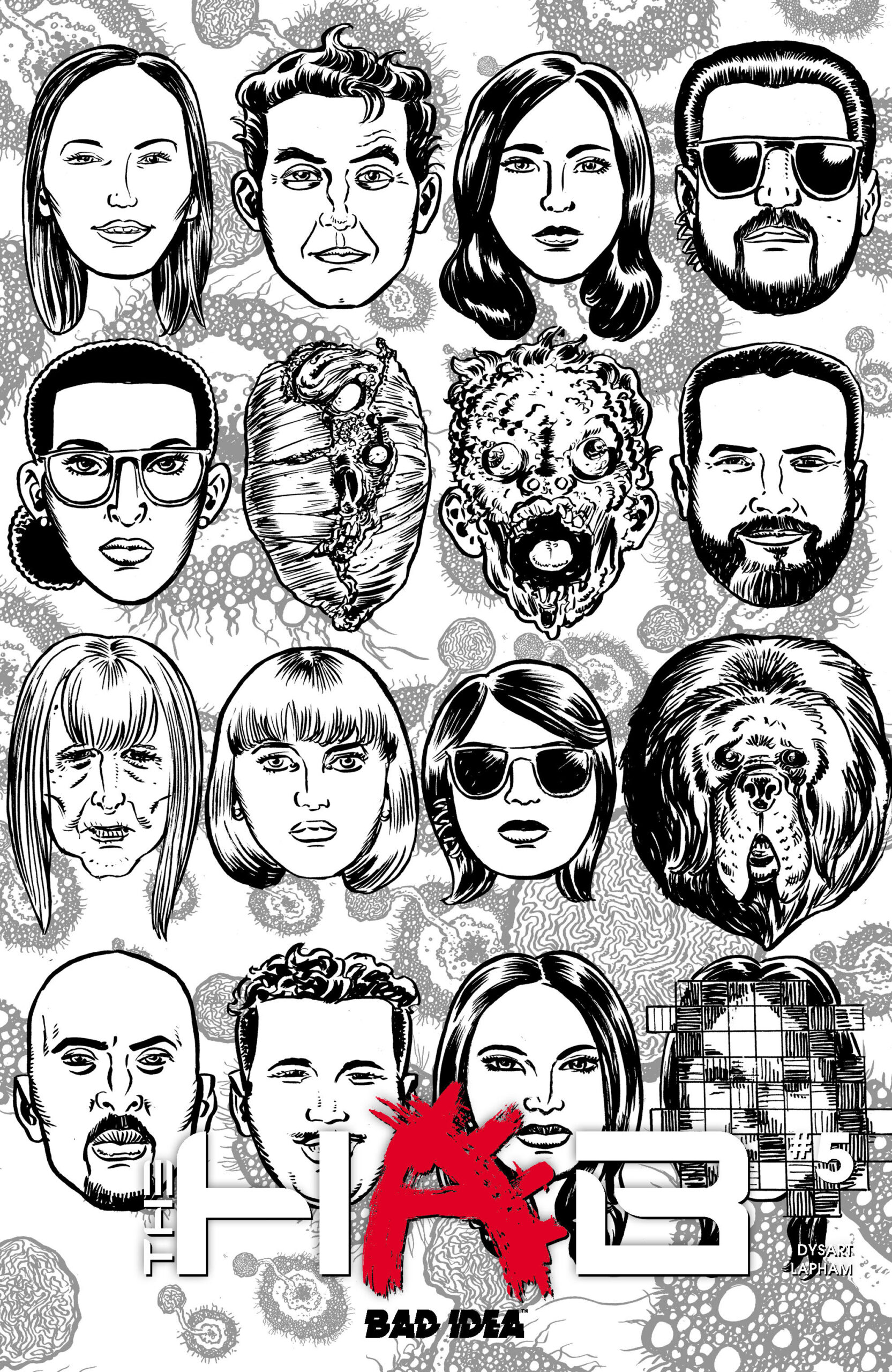 HAB #5 (OF 5) CVR C DAVID LAPHAM BW OUTBREAK SKULLS VAR