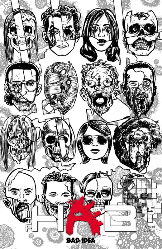 HAB #5 (OF 5) CVR D DAVID LAPHAM BW INFECTED SKULLS VAR