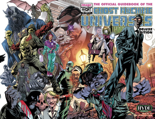 GHOST MACHINE THE OFFICIAL GUIDEBOOK #5 (OF 5) CVR B BRYAN HITCH & BRAD ANDERSON WRAPAROUND VAR