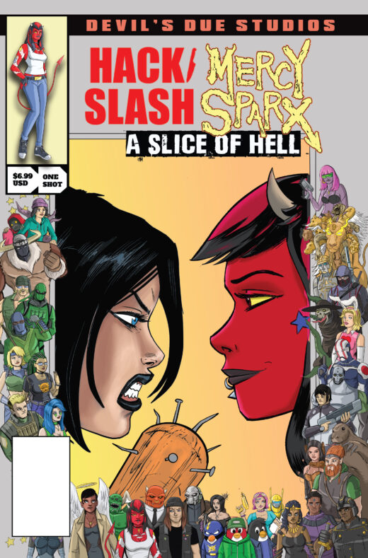 DEVILS DUE PRESENTS HACK SLASH MERCY SPARX #1 (ONE-SHOT) CVR B TIM SEELEY JOSH BLAYLOCK HOMAGE VAR (MR)
