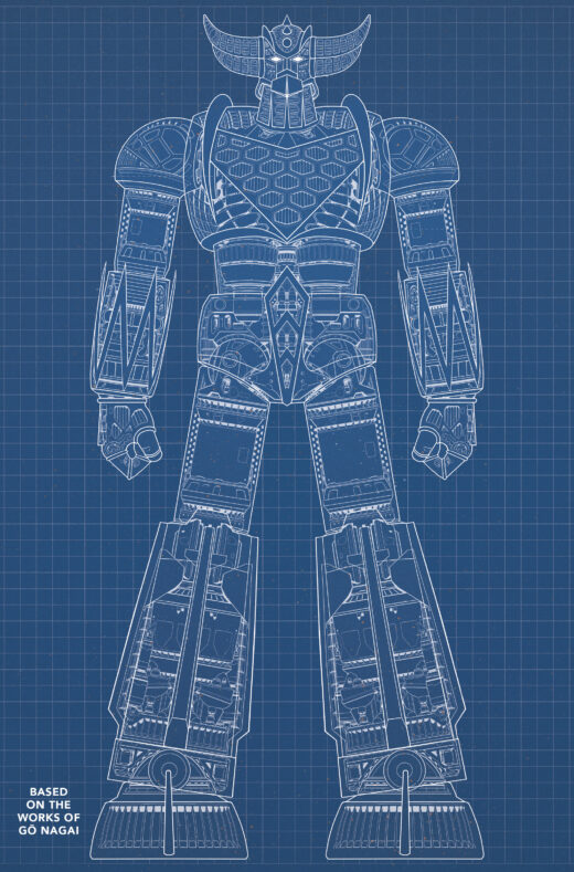 UFO ROBOT GRENDIZER #1 (OF 4) CVR E BLUEPRINT DENIS BAJRAM & BRICE COSSU VAR