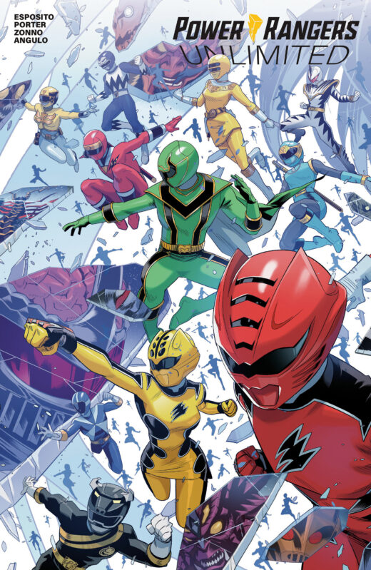 Power Rangers Unlimited #1 C Every Ranger Ever Cardstock Connecting Variant (Dressed, Zonno)
