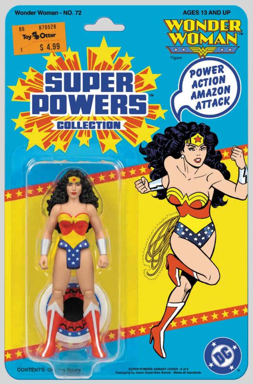 WONDER WOMAN #72 FACSIMILE EDITION CVR B JASON GEYER & ALEX SAVIUK WONDER WOMAN SUPER POWERS CARD STOCK VAR