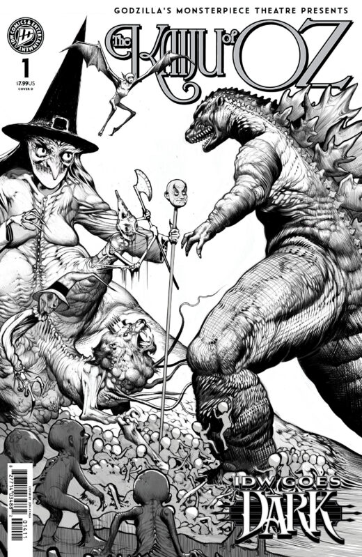 Godzillas Monsterpiece Theatre Presents: The Kaiju of Oz Variant D (Ayala IDW Goes Dark Variant)