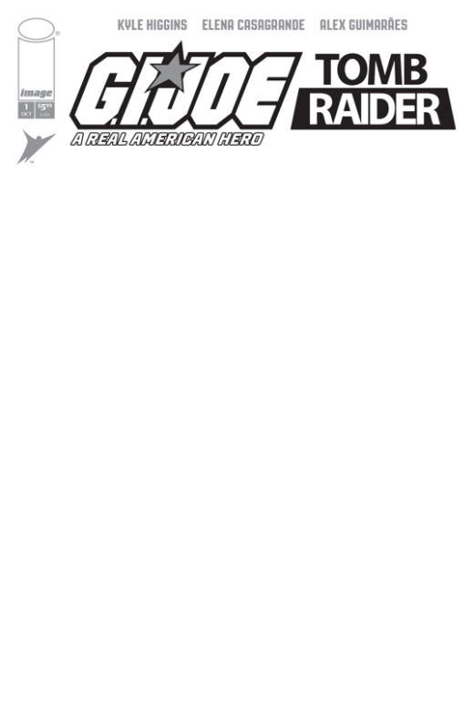 GI JOE A REAL AMERICAN HERO TOMB RAIDER #1 (OF 5) CVR G BLANK SKETCH VAR