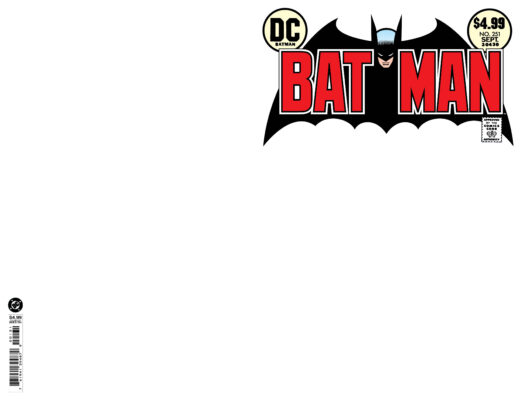 BATMAN #251 FACSIMILE EDITION CVR B BLANK CARD STOCK VAR
