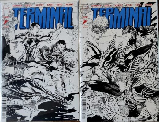 TERMINAL #1 ASHCAN COVER SET ANDY KUBERT & DAVE MCCAIG CONNECTING WRAPAROUND (MR)